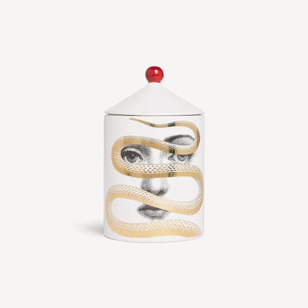 Fornasetti Candela Profumata Se Poi - Decoro Peccato Originale - Fragranza Frutto Proibito^ Candele Profumate