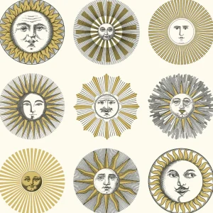 Fornasetti Carta Da Parati Soli^ Sfondo