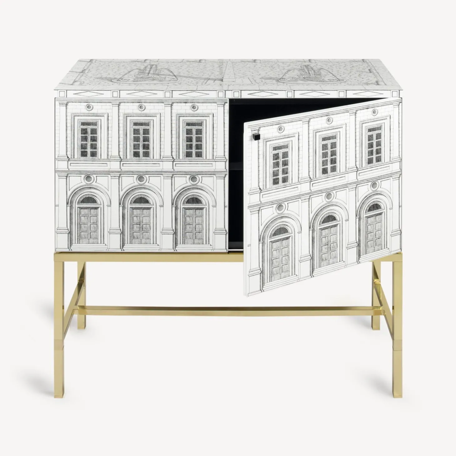 credenza_rialzata_archite_1.webp Fornasetti Credenza Rialzata Architettura^ Armadietti