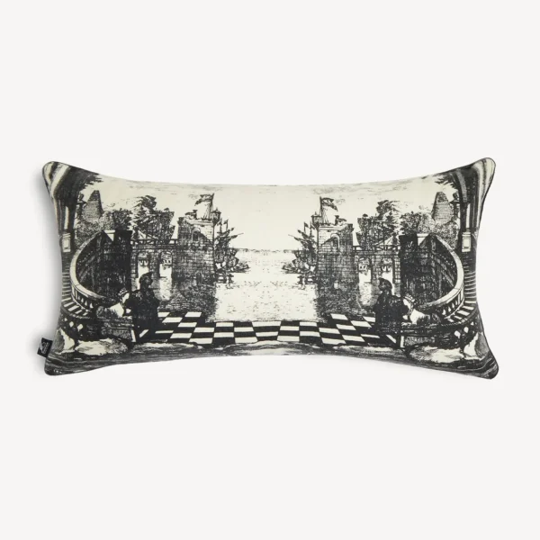 Fornasetti Cuscino In Cashmere Giardino Settecentesco^ Cuscini