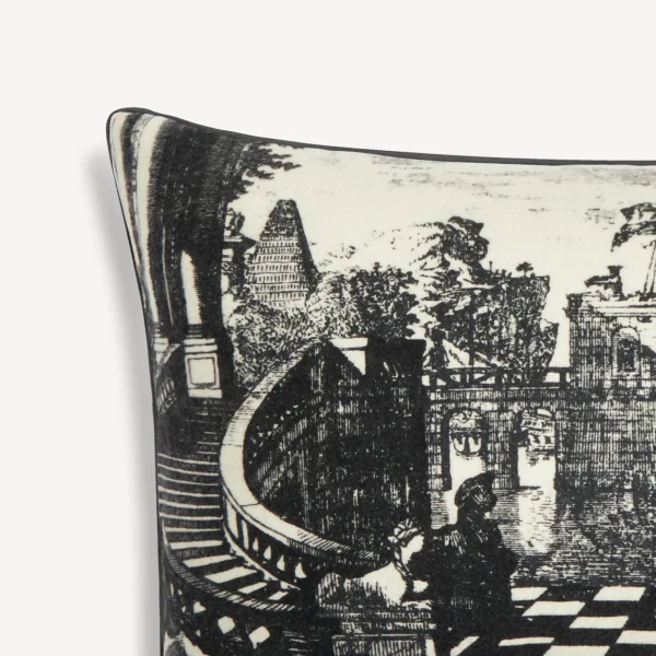 Fornasetti Cuscino In Cashmere Giardino Settecentesco^ Cuscini