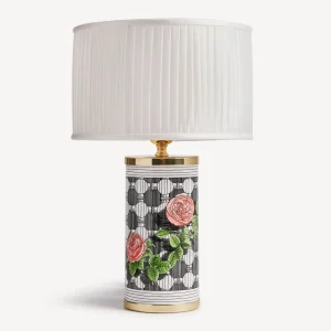 Fornasetti Lampada Piccola Musciarabia Con Rose^ Lampade E Paralumi