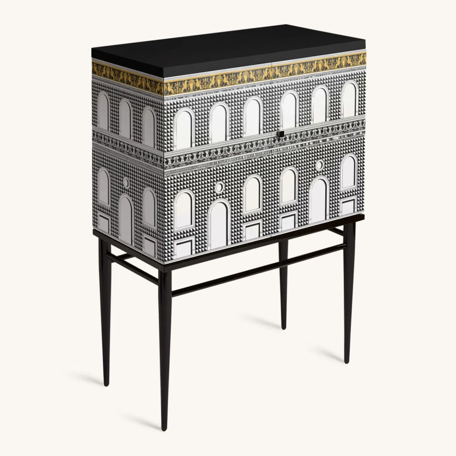 madia_piccola_rialzata_fa_1.webp Fornasetti Madia Piccola Rialzata Facciata Quattrocentesca^ Armadietti