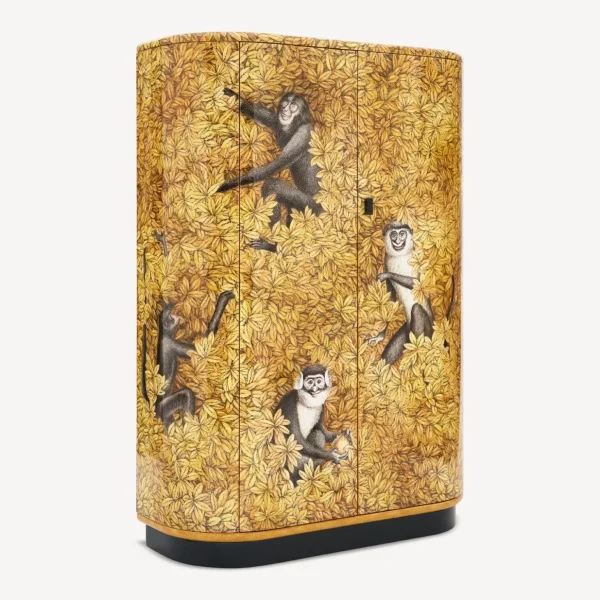 Fornasetti Mobile Curvo Scimmie E Foglie^ Armadi Curvi