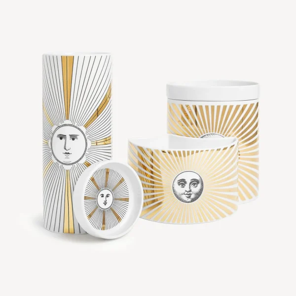 Fornasetti Nel Mentre Set Di Tre Candele Profumate - Soli Decor - Fragranza Immaginazione^ Candele Profumate