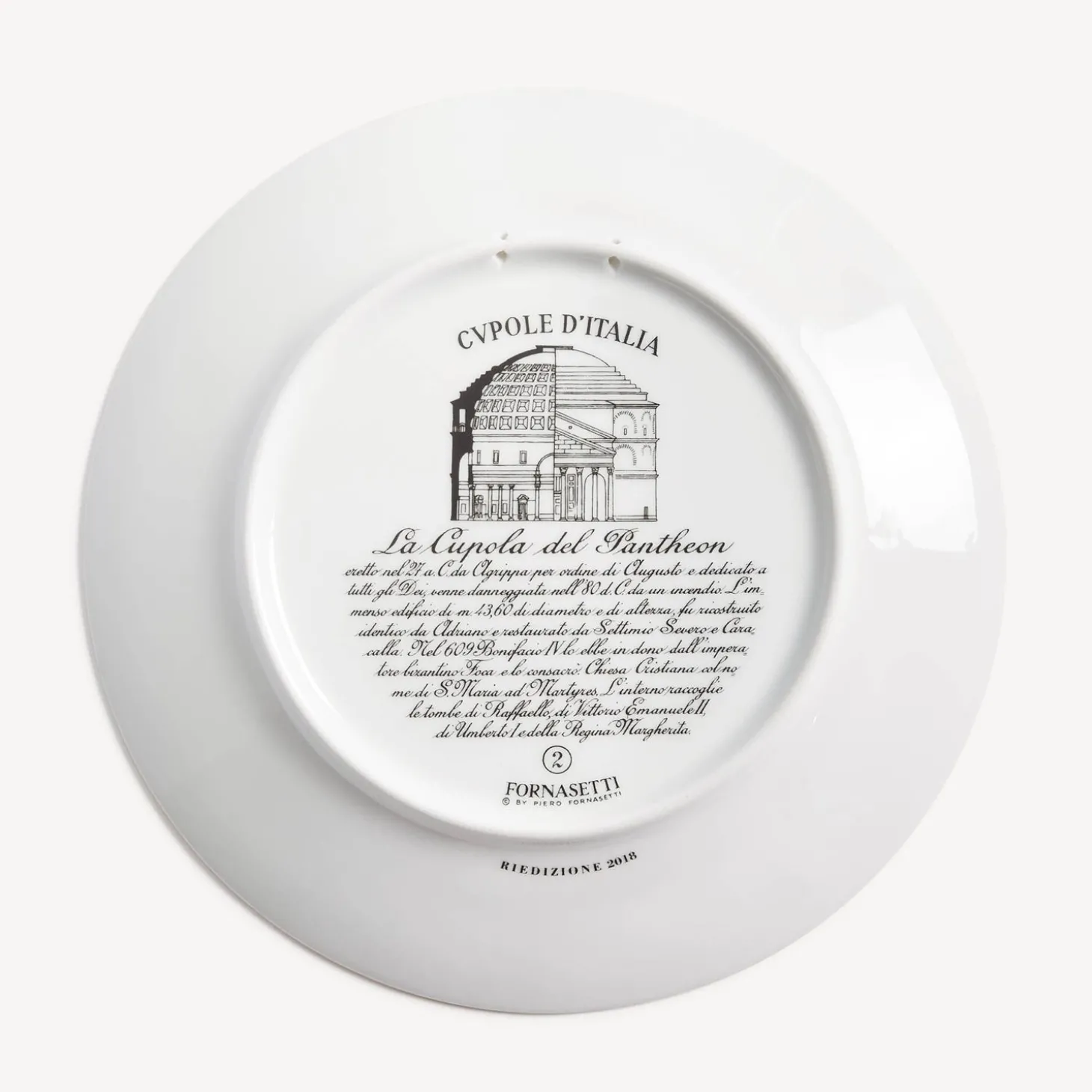 piatto_cupola_pantheon_ro_2.webp Fornasetti Piatto Cupola Pantheon (Roma)^ Piatti Decorativi