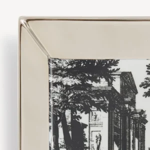 Fornasetti Piatto Quadrato Giardino Settecentesco^ Piatti Decorativi