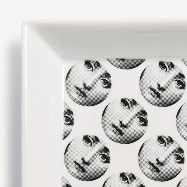 Fornasetti Piatto Quadrato Tema E Variazioni N.197^ Piatti Decorativi