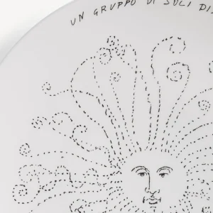 Fornasetti Piatto Solitario^ Piatti Decorativi