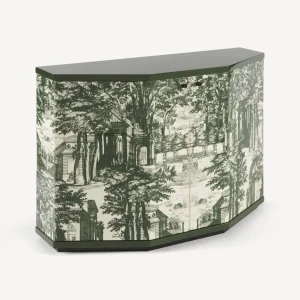 Fornasetti Piccolo Mobiletto Poliedrico Giardino Settecentesco^ Armadietti