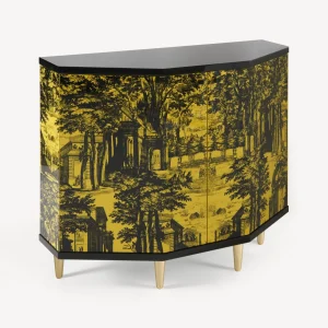 Fornasetti Piccolo Mobiletto Poliedrico Giardino Settecentesco^ Armadietti