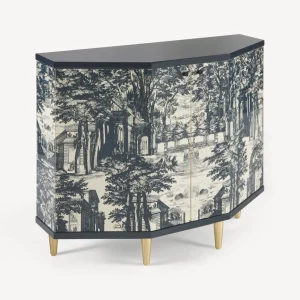 Fornasetti Piccolo Mobiletto Poliedrico Giardino Settecentesco^ Armadietti