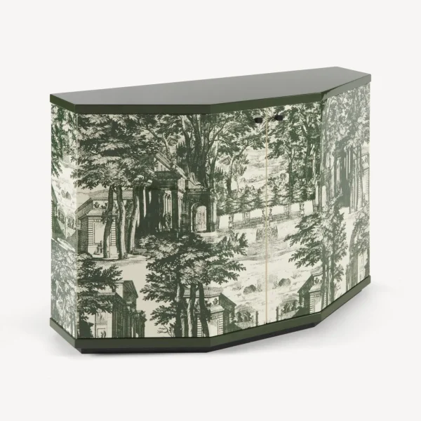 Fornasetti Piccolo Mobiletto Poliedrico Giardino Settecentesco^ Armadietti