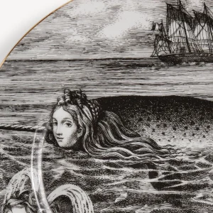 Fornasetti Placca Bordo Sirena N.6^ Piatti Decorativi