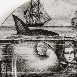 Fornasetti Placca Bordo Sirena N.5^ Piatti Decorativi