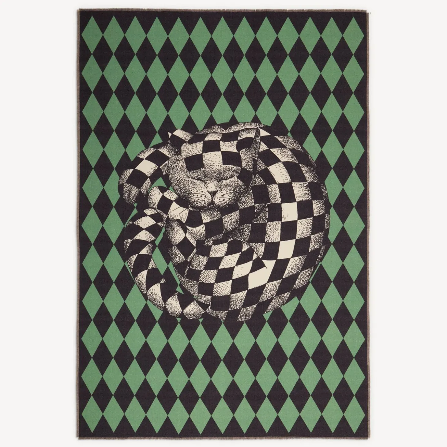 plaid_alta_fedelta_losang_0.webp Fornasetti Plaid Alta Fedelta Losanghe^ Plaid