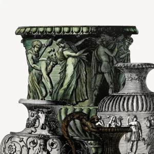 Fornasetti Portaombrelli Trompe L'Oeil Vasi Antichi^ Portaombrelli
