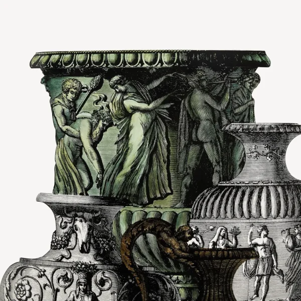 Fornasetti Portaombrelli Trompe L'Oeil Vasi Antichi^ Portaombrelli