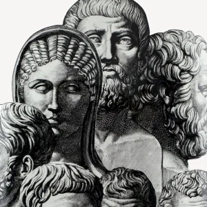 Fornasetti Portaombrelli Trompe L'Oeil Teste Antiche^ Portaombrelli