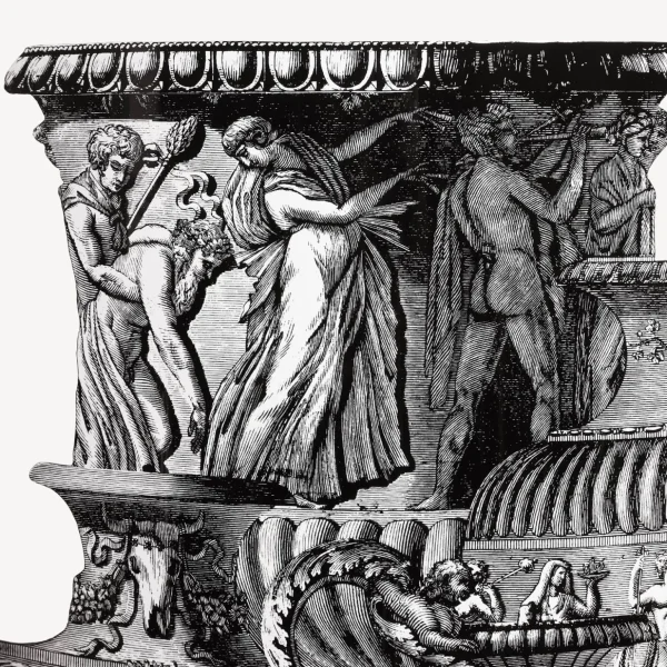 Fornasetti Portaombrelli Trompe L'Oeil Vasi Antichi^ Portaombrelli