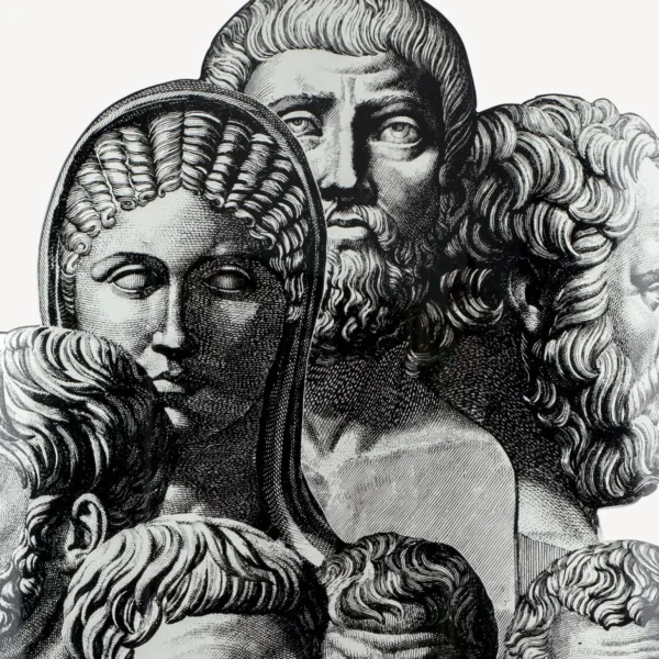 Fornasetti Portaombrelli Trompe L'Oeil Teste Antiche^ Portaombrelli