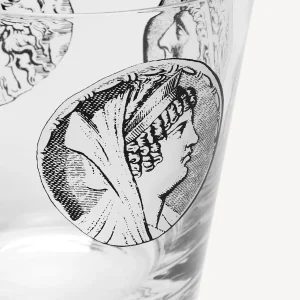 Fornasetti Set 2 Bicchieri Acqua Cammei^ Bicchieri E Sottobicchieri