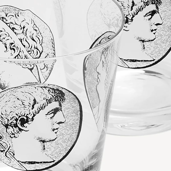 Fornasetti Set 6 Bicchieri Acqua Cammei^ Bicchieri E Sottobicchieri