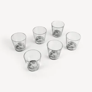 Fornasetti Set 6 Bicchieri Tema E Variazioni^ Bicchieri E Sottobicchieri