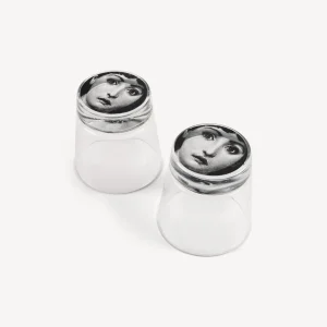 Fornasetti Set 2 Bicchieri Tema E Variazioni^ Bicchieri E Sottobicchieri