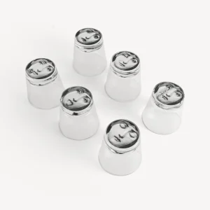 Fornasetti Set 6 Bicchieri Tema E Variazioni^ Bicchieri E Sottobicchieri