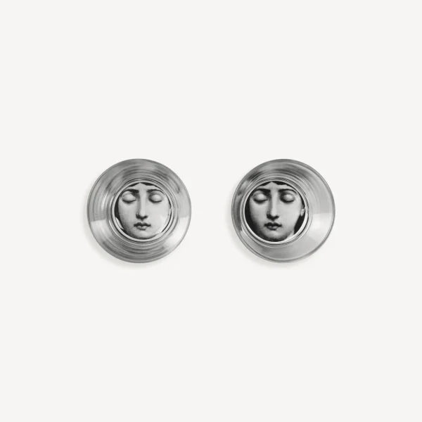 Fornasetti Set 2 Bicchieri Tema E Variazioni^ Bicchieri E Sottobicchieri