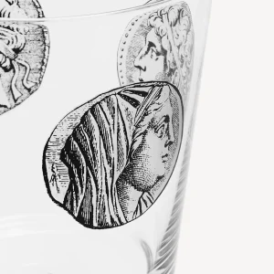 Fornasetti Set 2 Calici Vino Cammei^ Bicchieri E Sottobicchieri