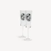 Fornasetti Set 2 Flauti Cammei^ Bicchieri E Sottobicchieri