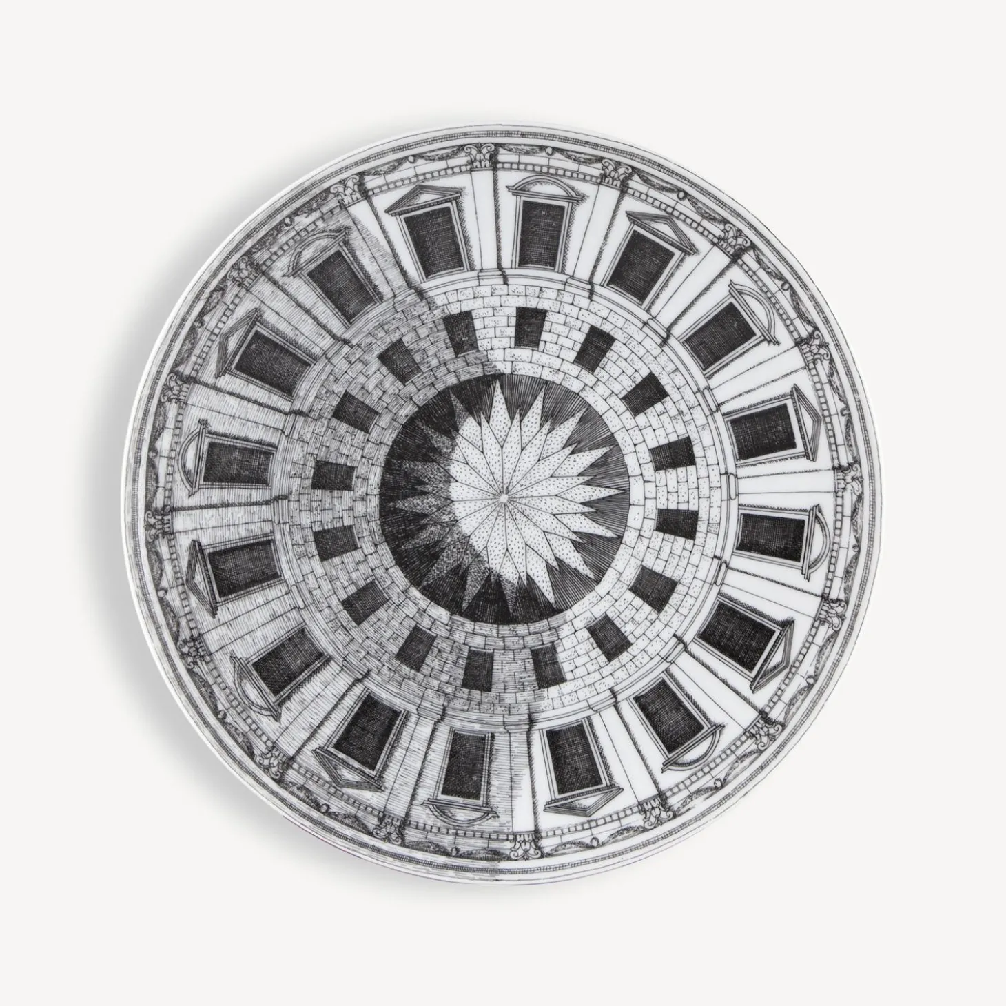 set__piatti_cortili_2.webp Fornasetti Set 6 Piatti Cortili^ Piatti Decorativi