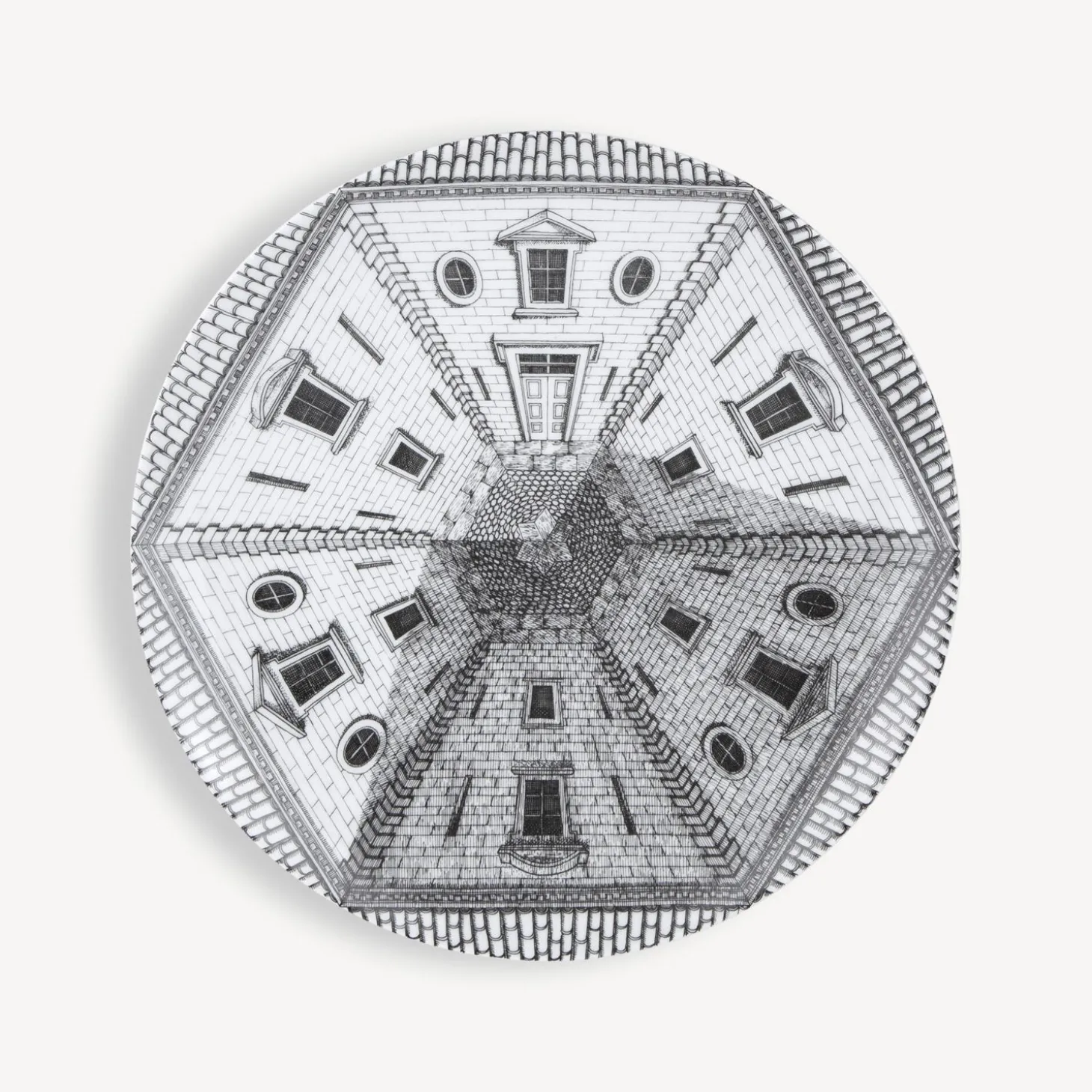 set__piatti_cortili_3.webp Fornasetti Set 6 Piatti Cortili^ Piatti Decorativi