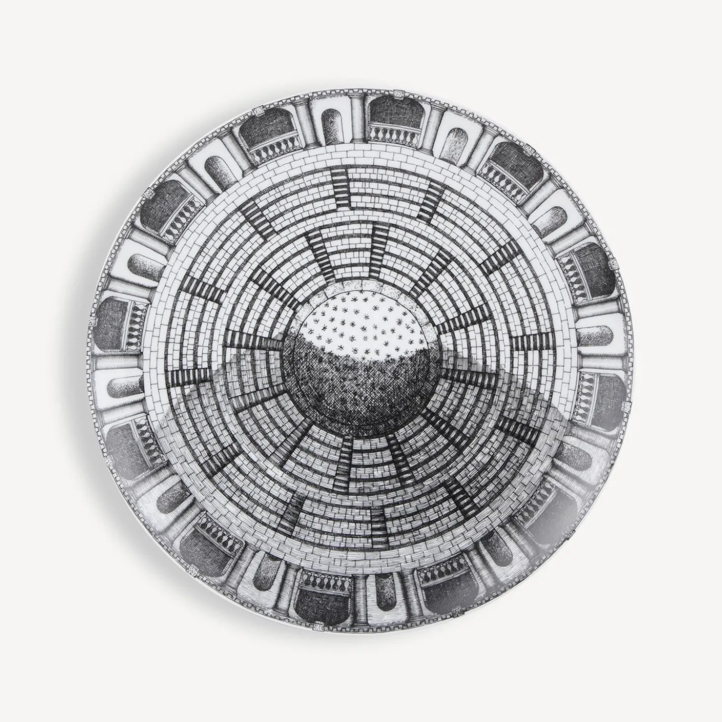 set__piatti_cortili_4.webp Fornasetti Set 6 Piatti Cortili^ Piatti Decorativi