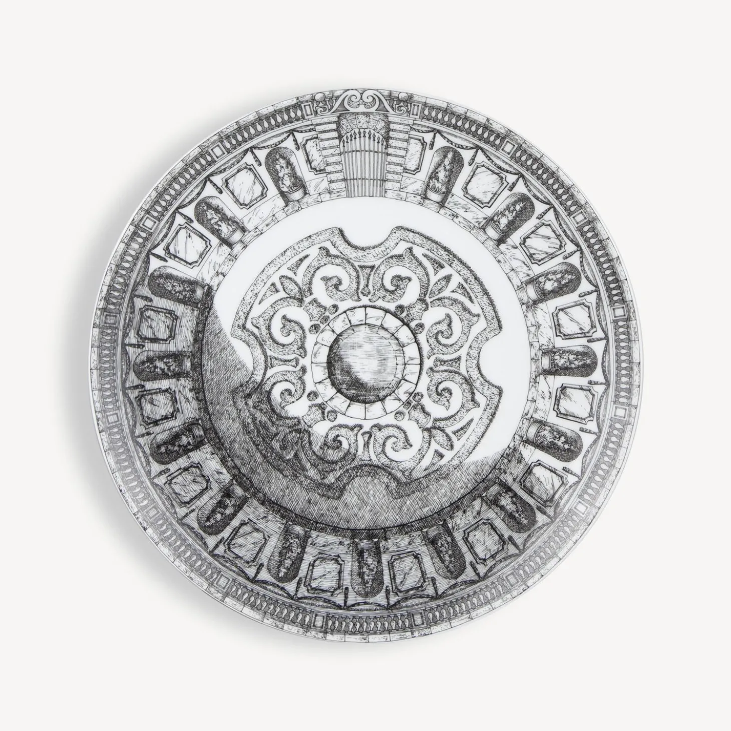 set__piatti_cortili_5.webp Fornasetti Set 6 Piatti Cortili^ Piatti Decorativi