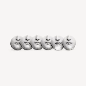 Fornasetti Set 6 Tazze Da Te Tema E Variazioni N.1^ Set Da Te E Caffe