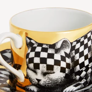 Fornasetti Tazza Te Alta Fedelta Quadrettato^ Set Da Te E Caffe