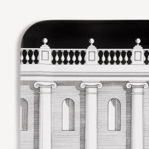 Fornasetti Vassoio Casa Con Colonne^ Vassoi E Pliants Decorativi