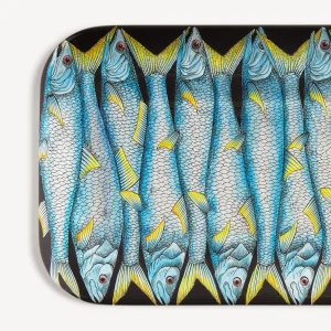 Fornasetti Vassoio Di Sardine^ Vassoi E Pliants Decorativi