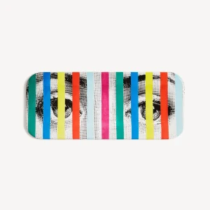 Fornasetti Vassoio Faccia E Strisce^ Vassoi E Pliants Decorativi