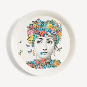 Fornasetti Vassoio Fior Di Lina^ Vassoi E Pliants Decorativi