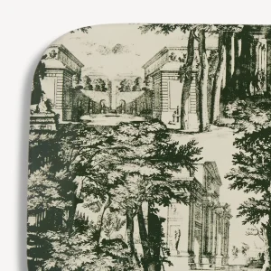 Fornasetti Vassoio Giardino Settecentesco^ Vassoi E Pliants Decorativi