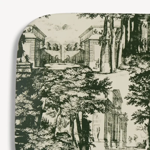 Fornasetti Vassoio Giardino Settecentesco^ Vassoi E Pliants Decorativi
