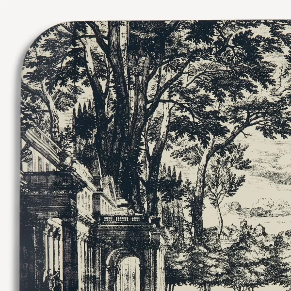 Fornasetti Vassoio Giardino Settecentesco^ Vassoi E Pliants Decorativi