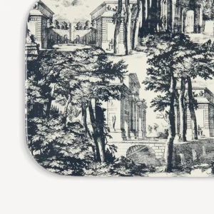 Fornasetti Vassoio Giardino Settecentesco^ Vassoi E Pliants Decorativi