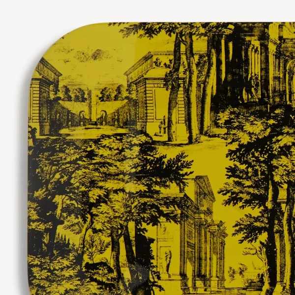 Fornasetti Vassoio Giardino Settecentesco^ Vassoi E Pliants Decorativi